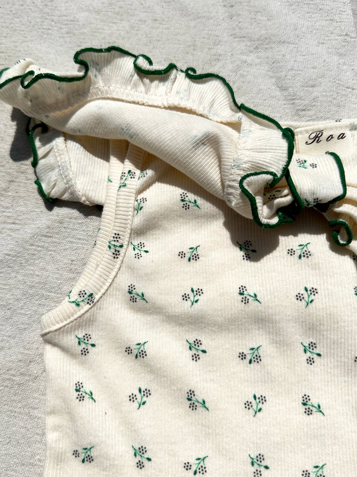 Sailor Sleeveless Merrow Top in Mini Floral Print
