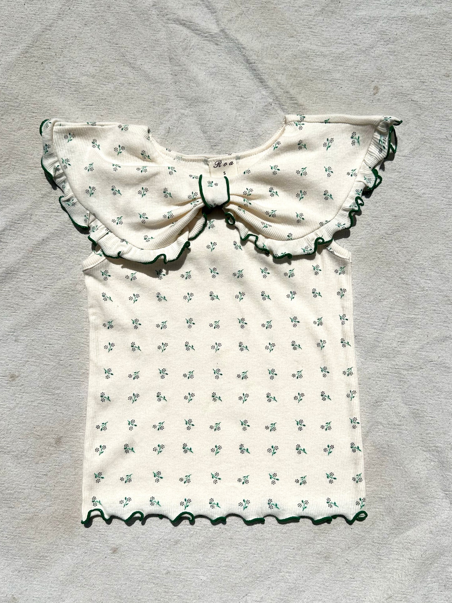 Sailor Sleeveless Merrow Top in Mini Floral Print
