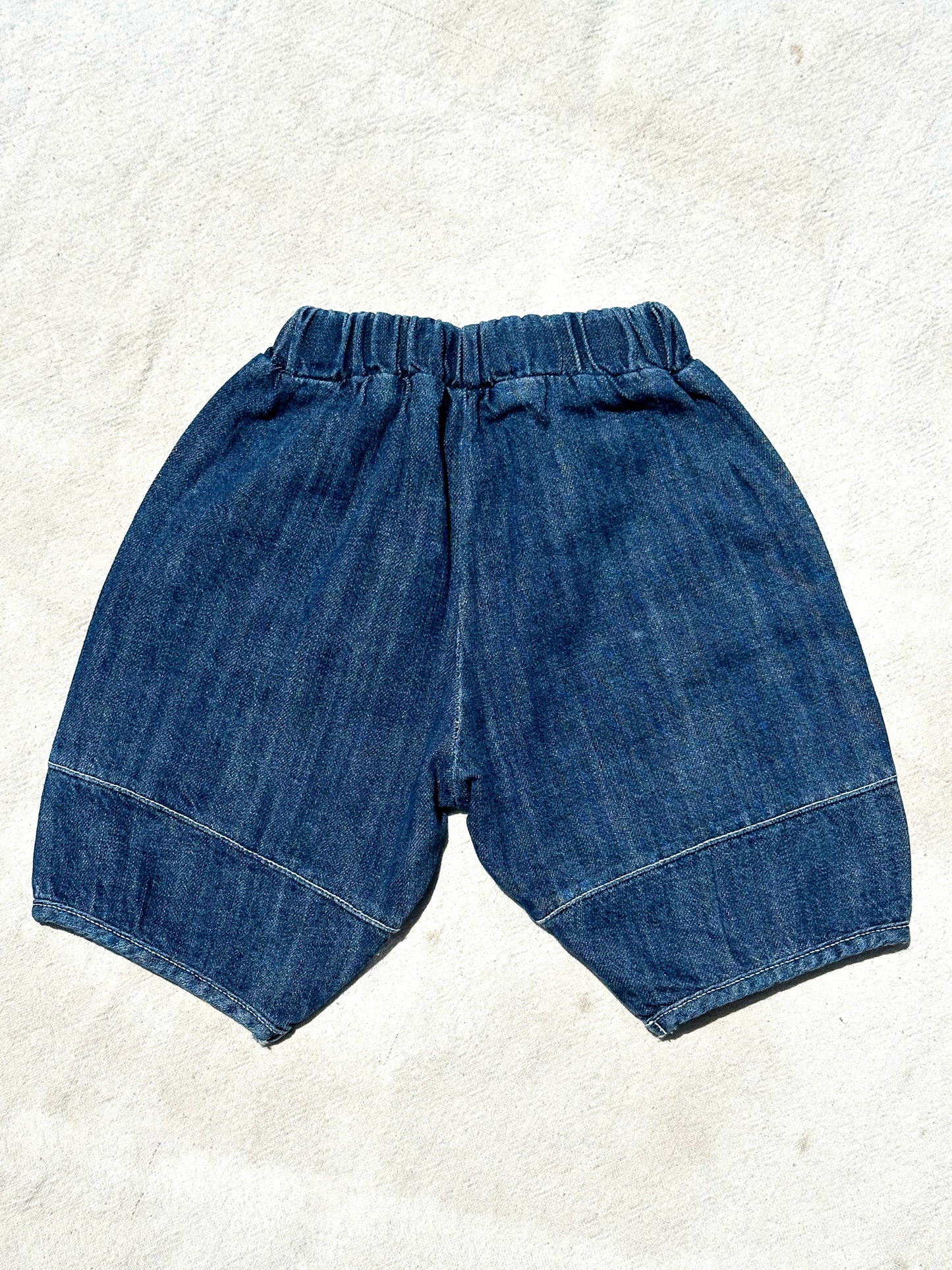 Blake Chambray Capris in Rinsed Indigo