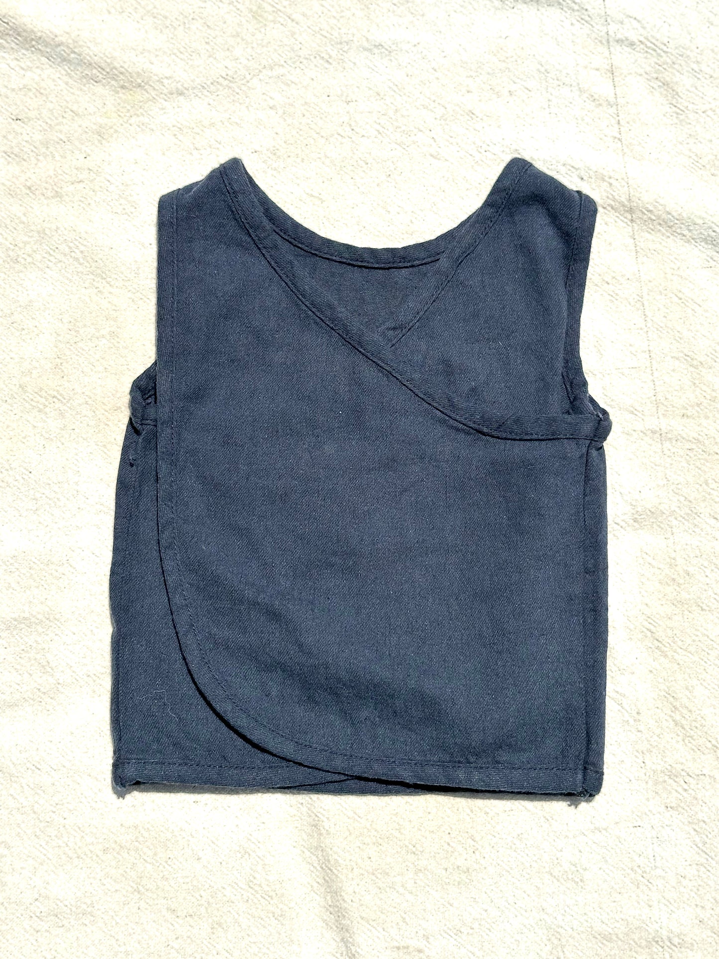 Cross Back Tank Set in Vintage Navy