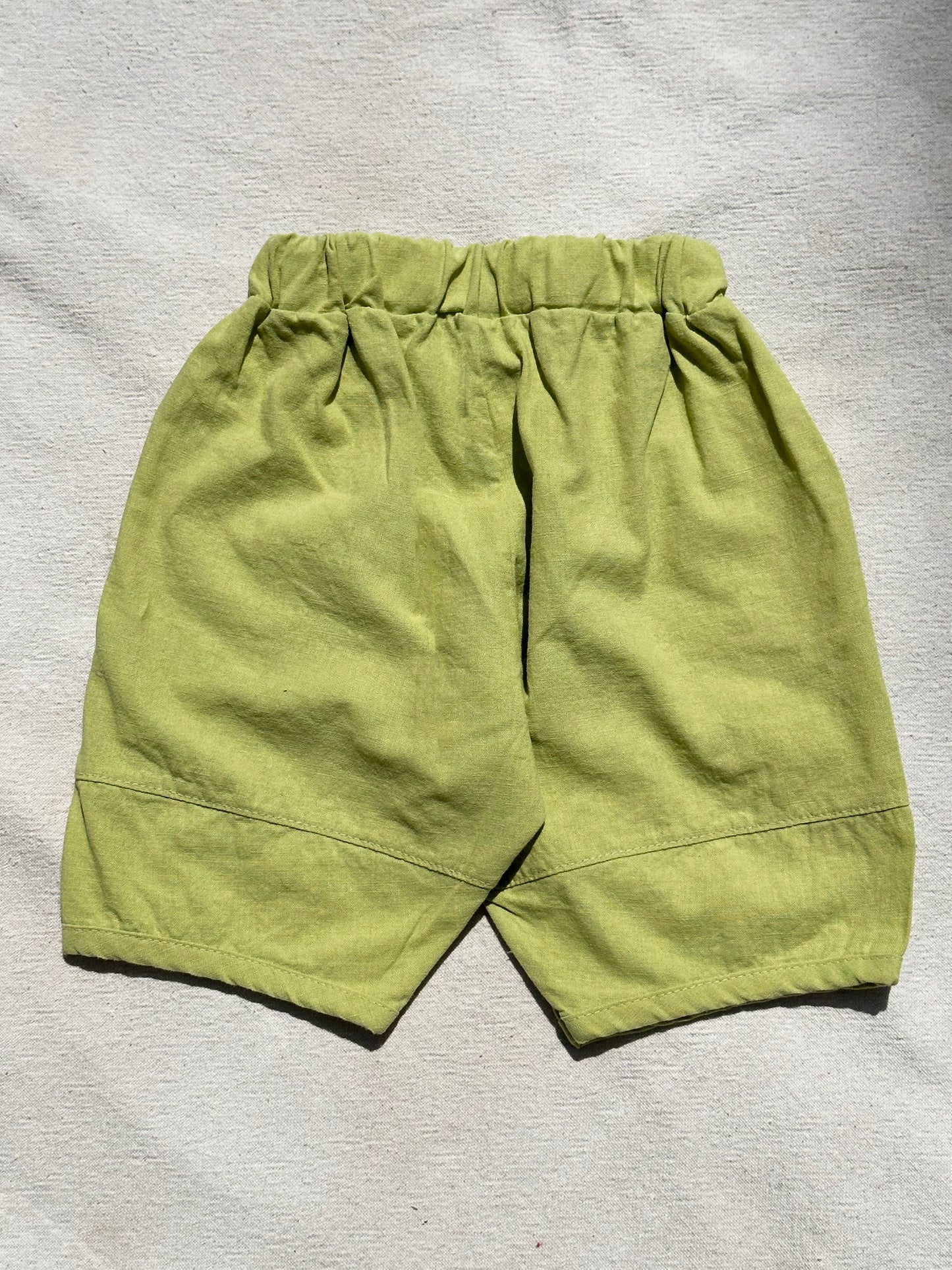 Blake Linen Capris in Vintage Olive Green
