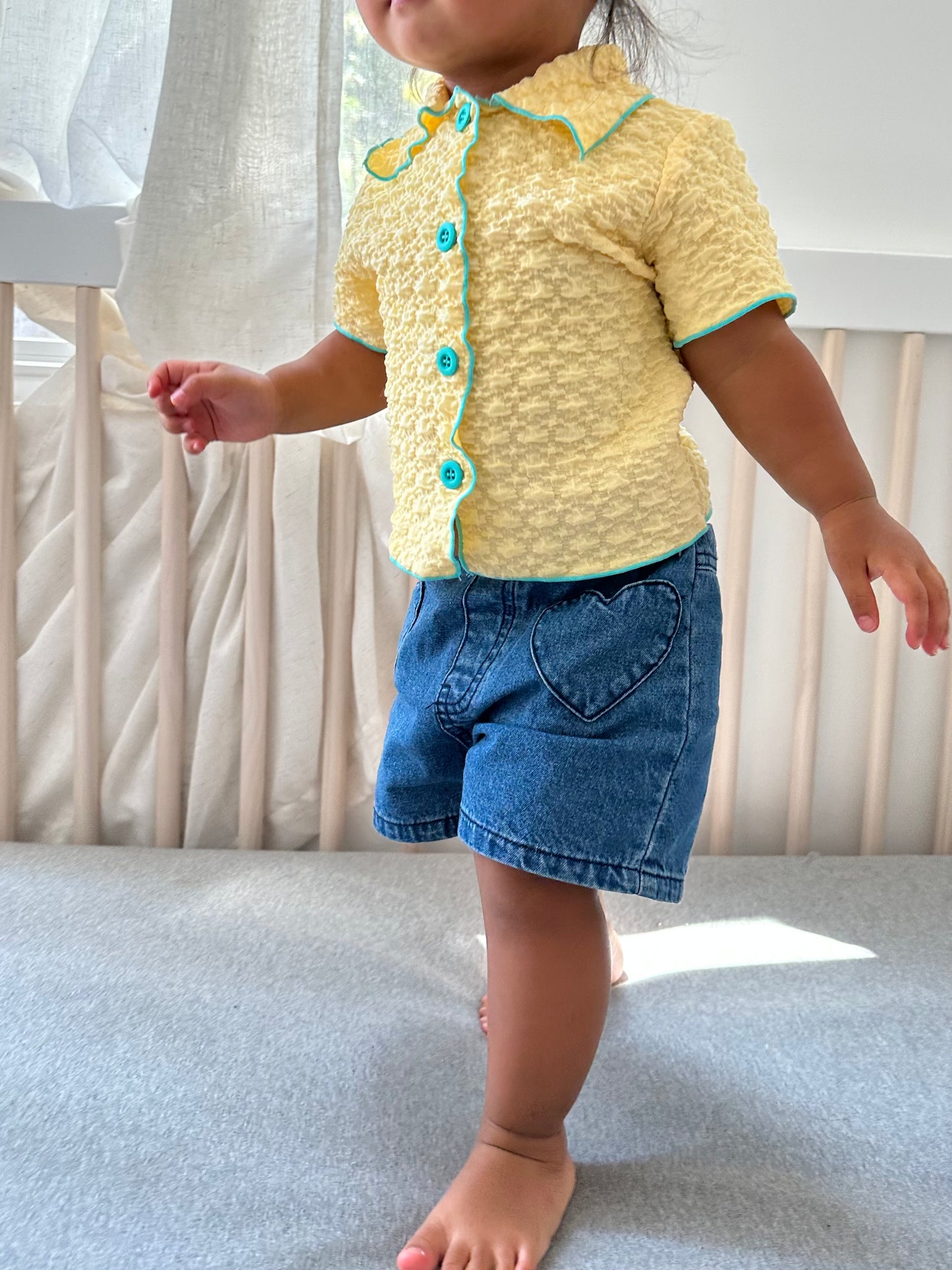 Leanna Bowling Shirt in Yuzu