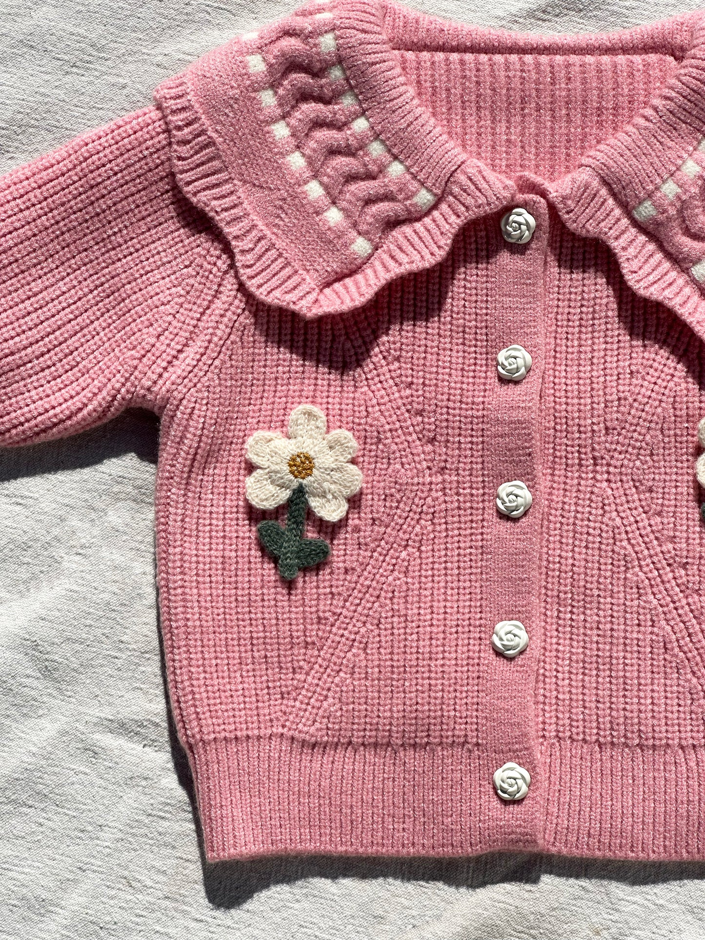Petal Cardigan in Pink