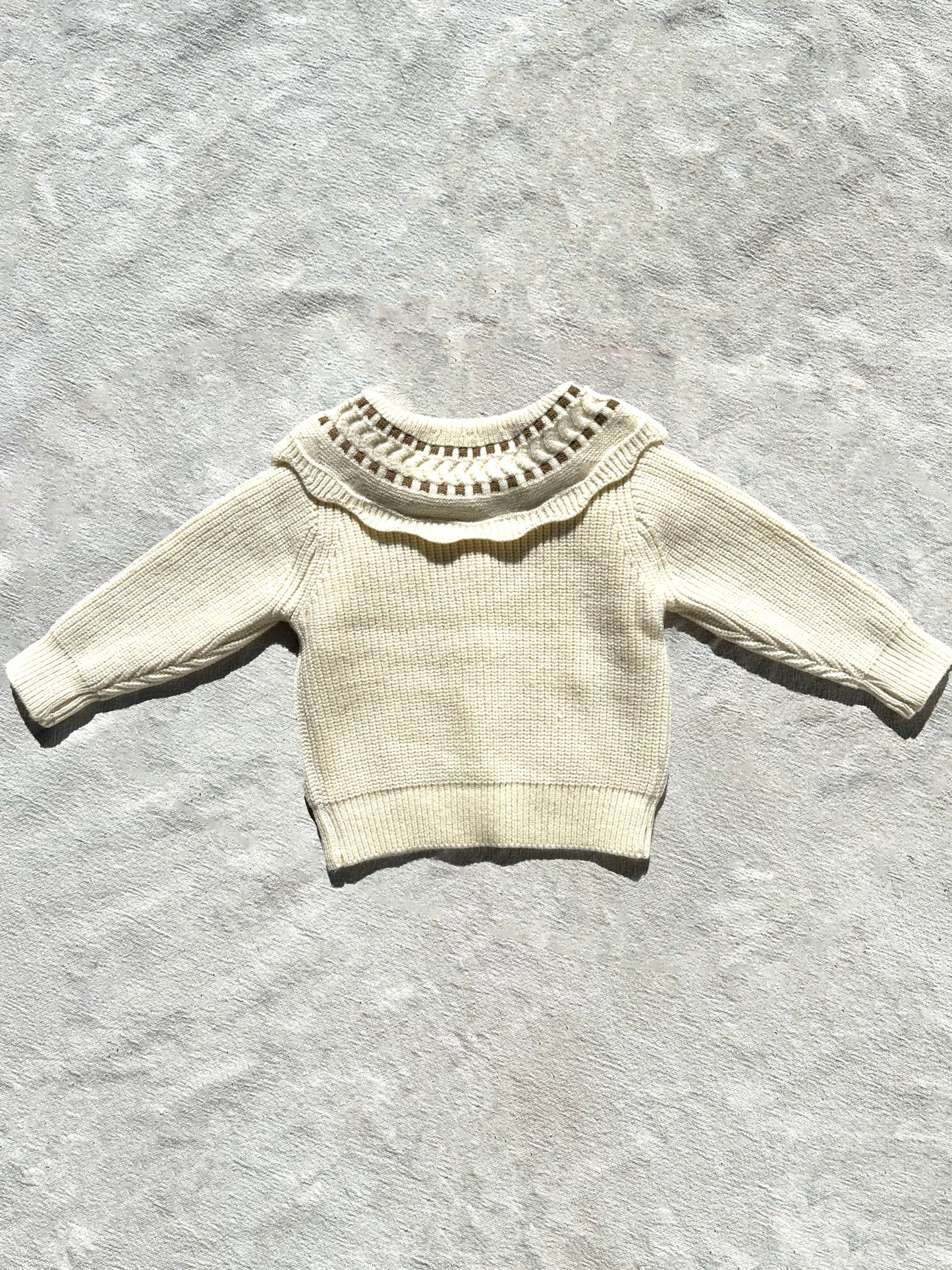 Petal Cardigan in Ivory