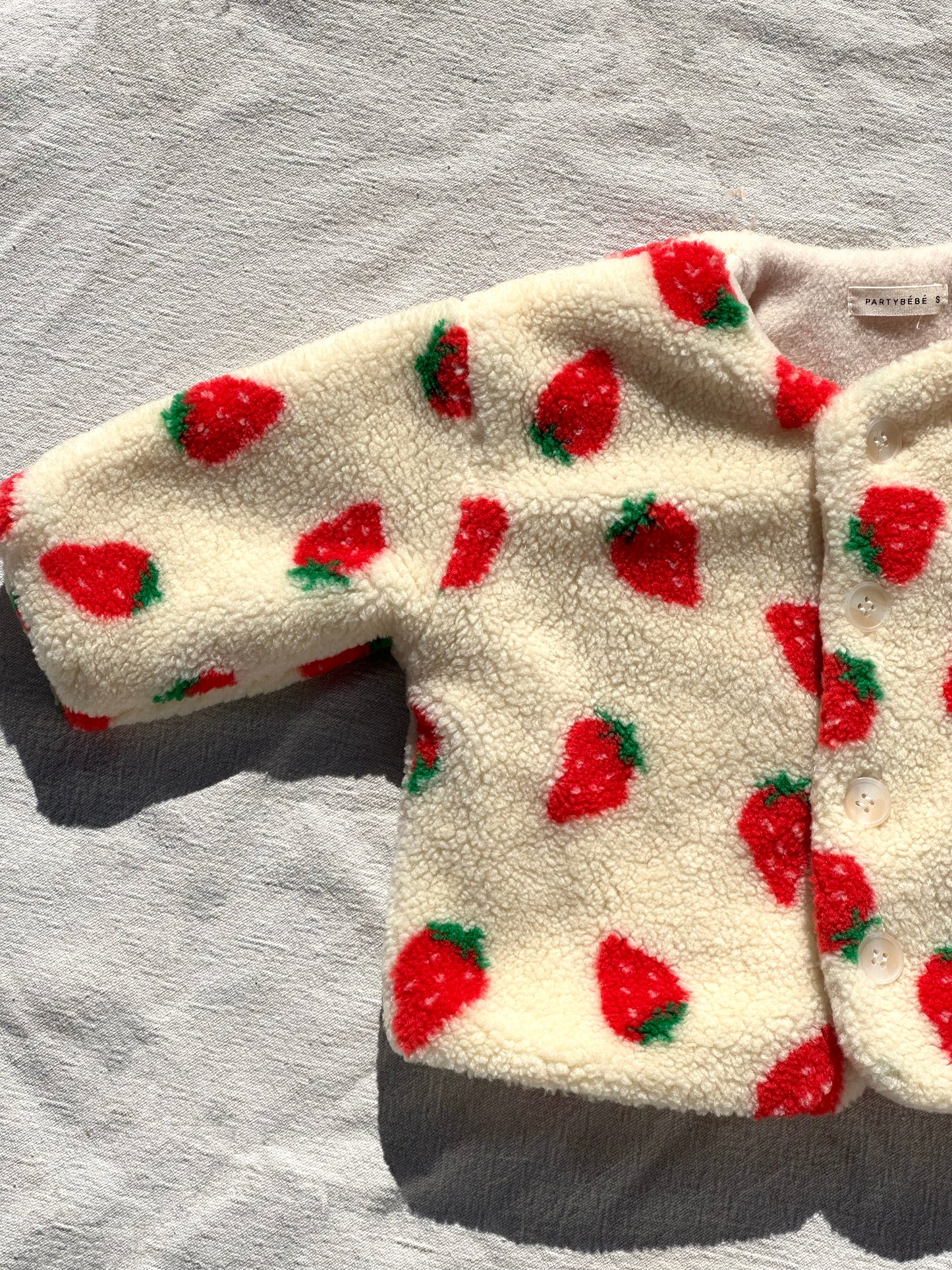 Strawberry Fleece Jacket in Strawberry