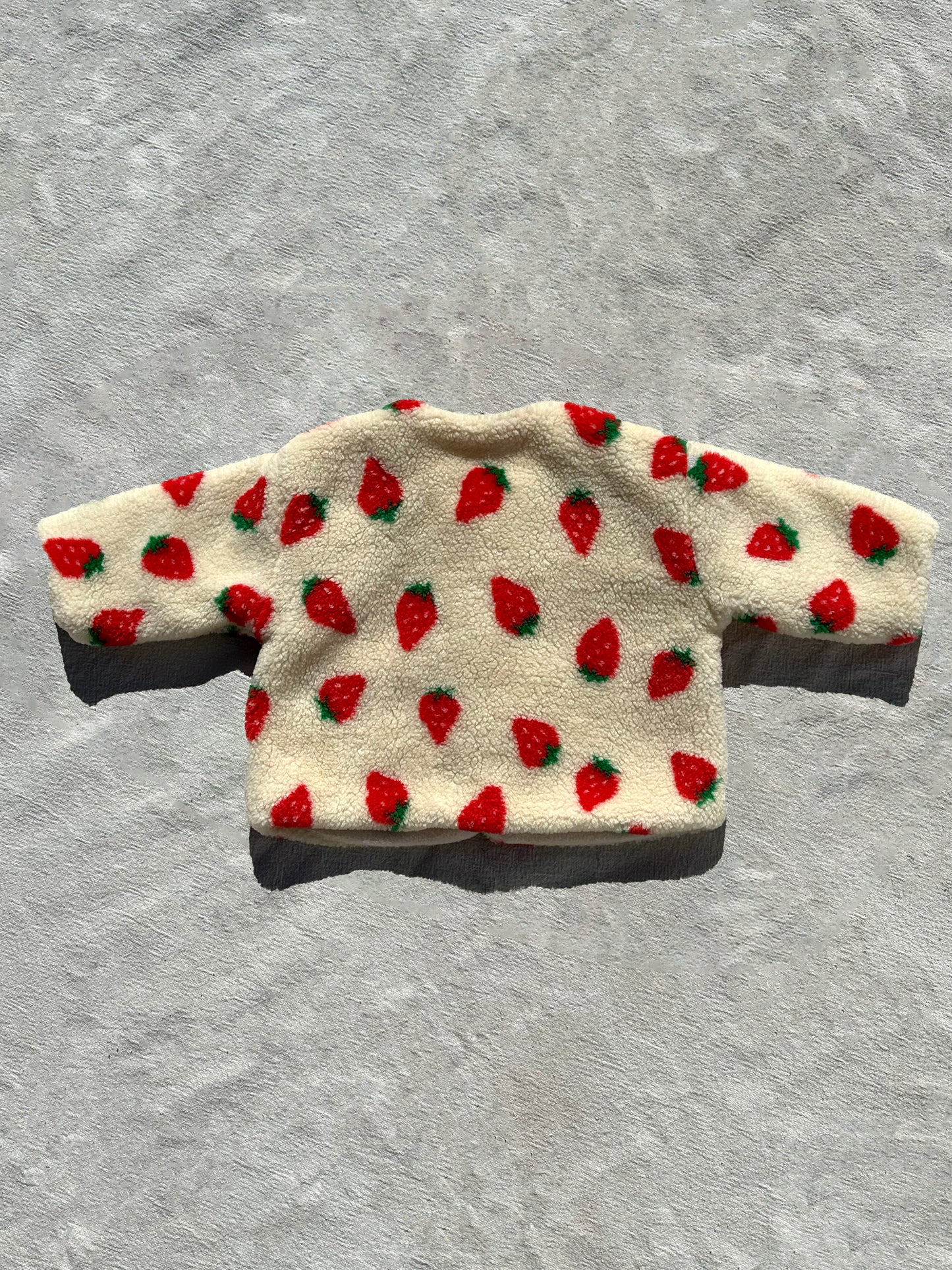 Strawberry Fleece Jacket in Strawberry