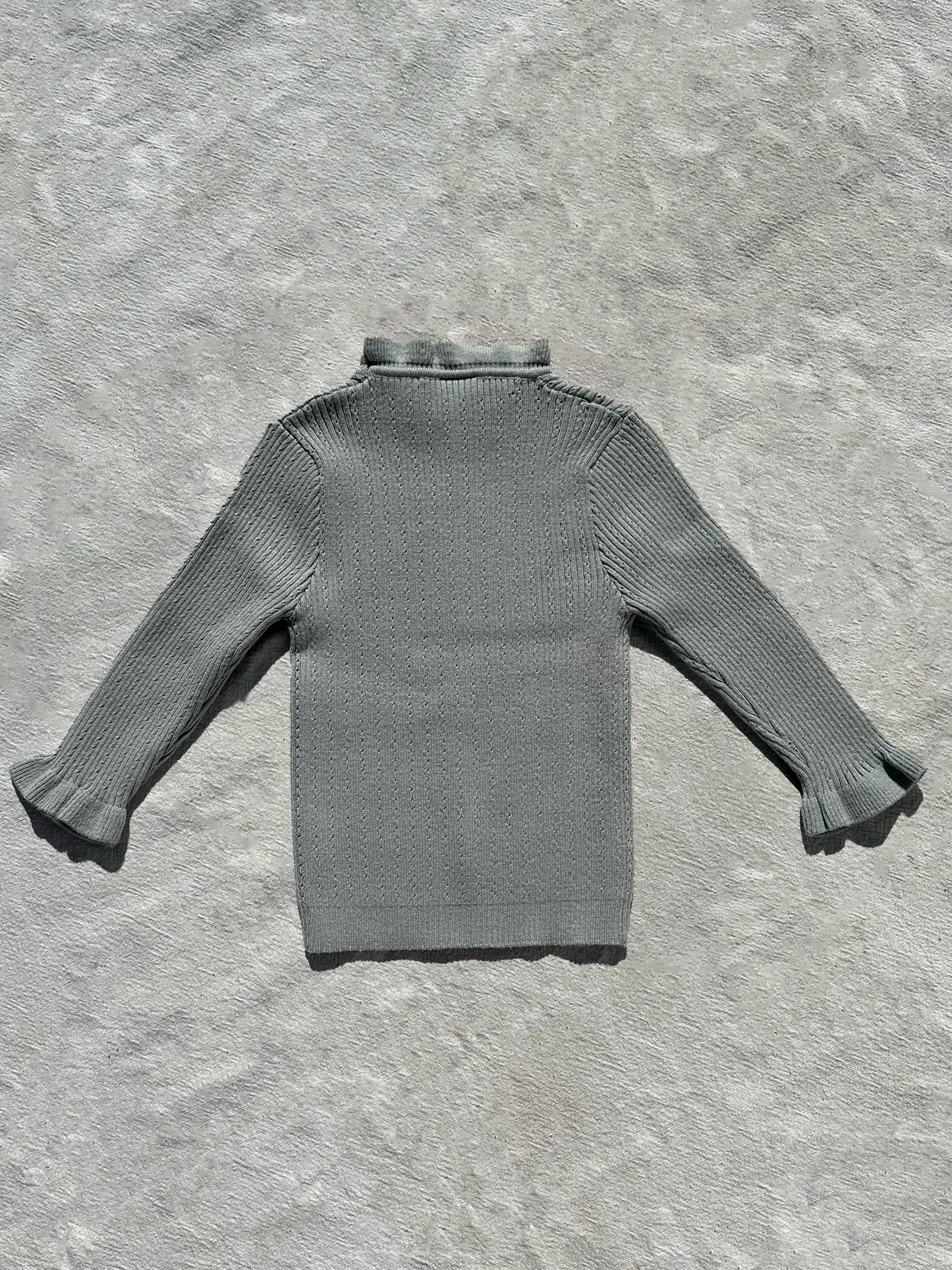Cable Knit Sweater in Slate