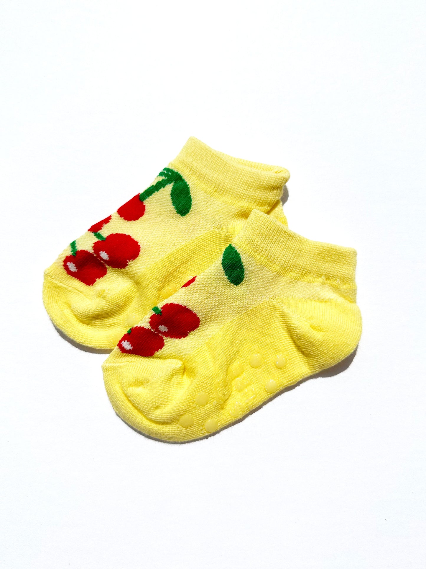 Cherry Lima Ankle Socks in Yellow