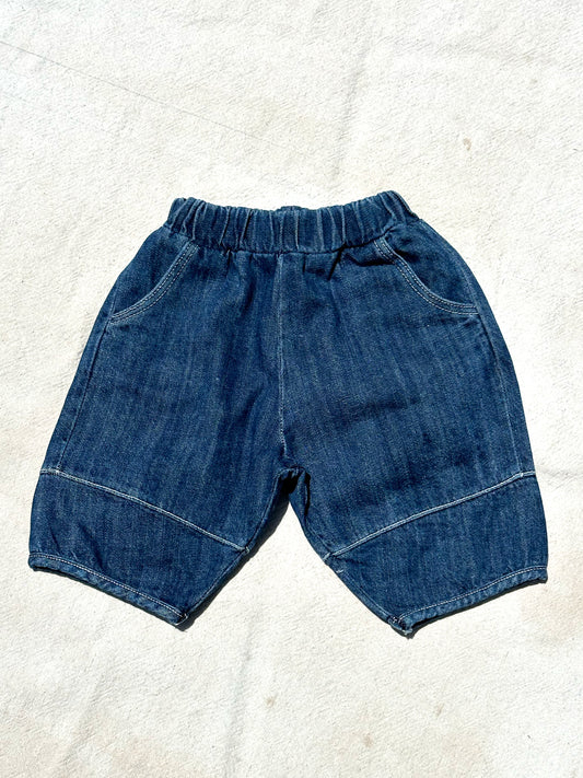 Blake Chambray Capris in Rinsed Indigo