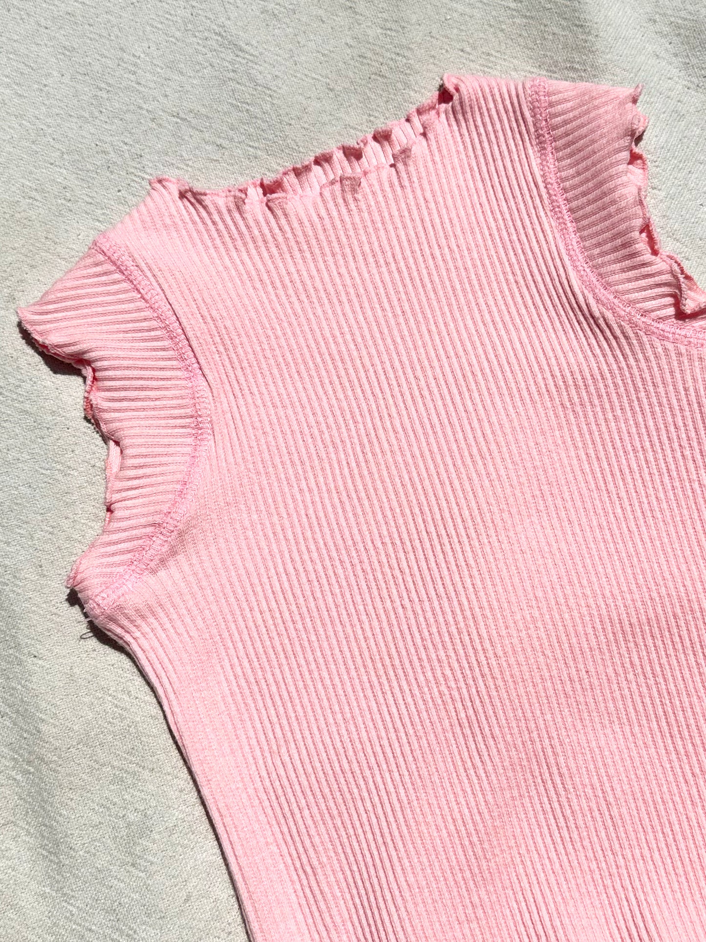 Merrow Rib Tank in Pink