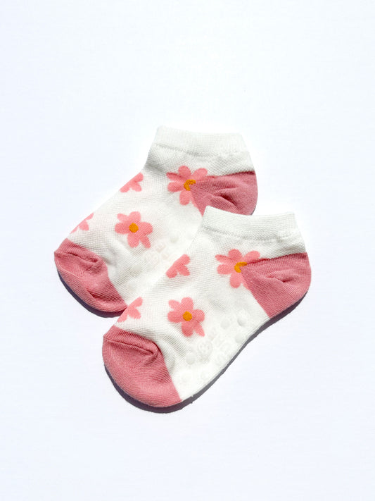Mini Petals Ankle Socks in Pink